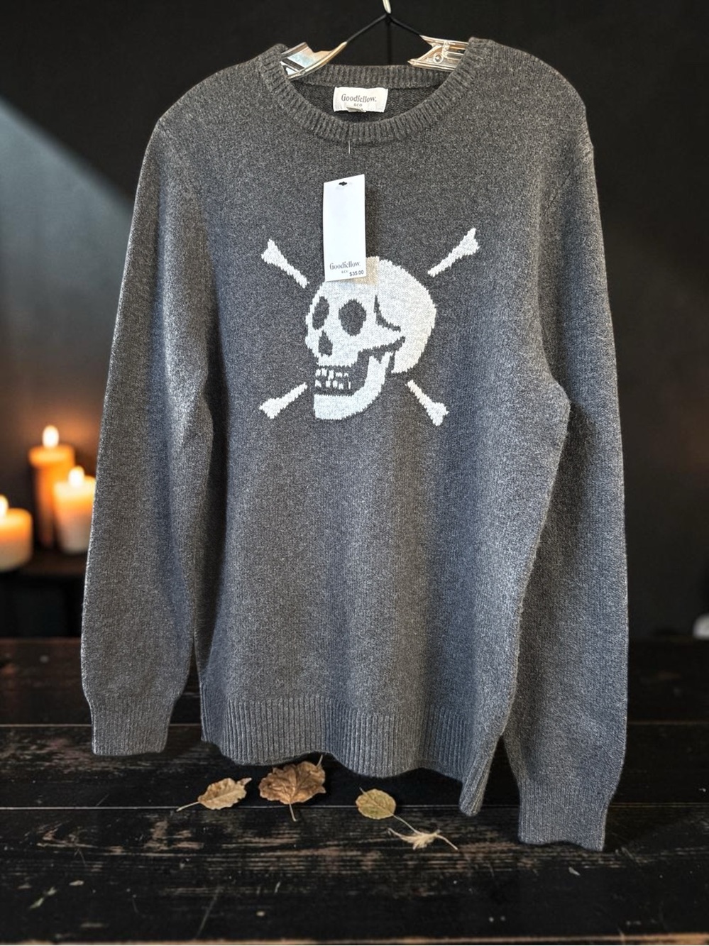 Goodfellow & Co Skull Crossbones Sweater NWT